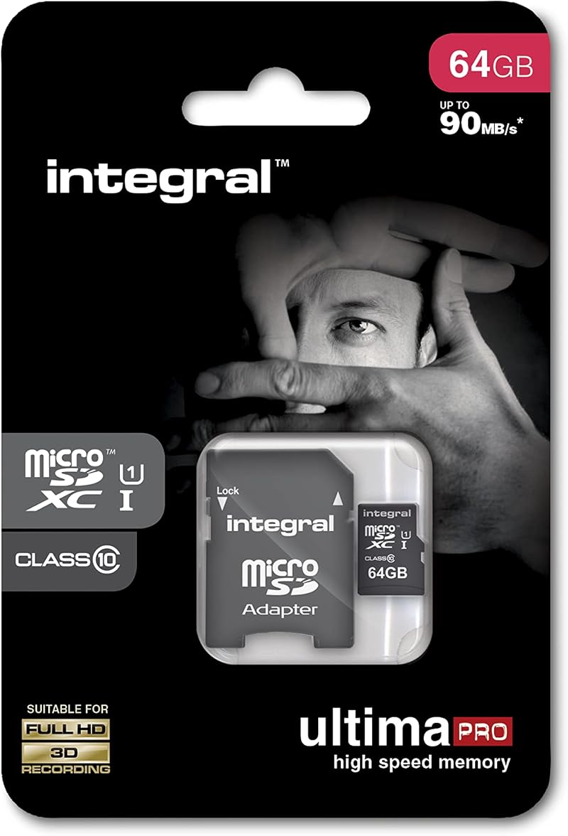 Integral UltimaPro 128GB microSDHC XC Memory Card 90MB/s Class 10 UHS-I U1