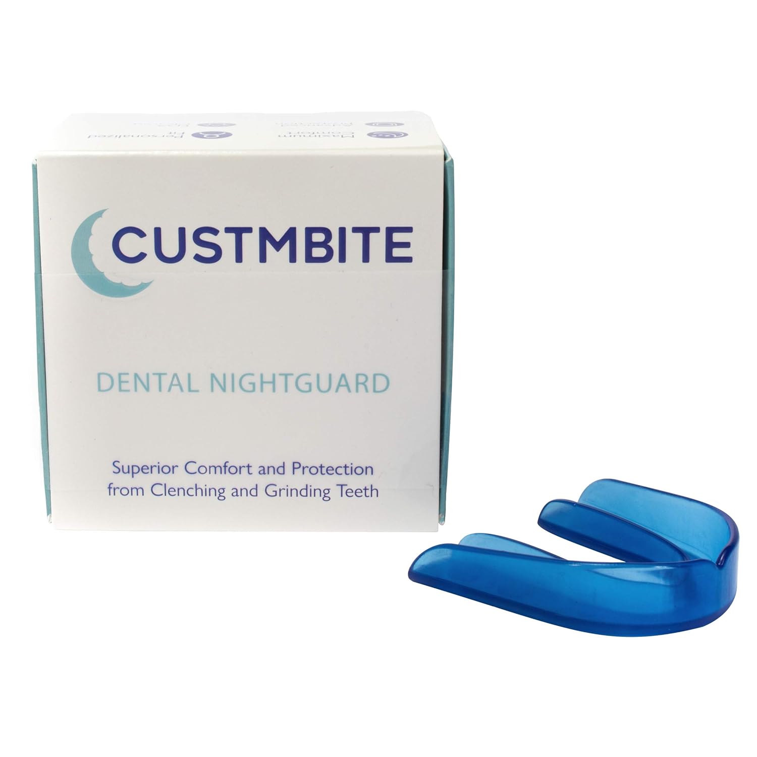 CustMbite Nightguard - Navy Color - Professional Dental Guard, Custom Fit Night Guard for Teeth Grinding, TMJ Relief & Bruxing : Beauty