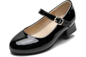 Youdesney Girls Dress Shoes, Mary Jane Flower Girls Shoes, Cute Princess Low Heels for School, Wedding, Party (Toddler/Little Kids/Big Kids)