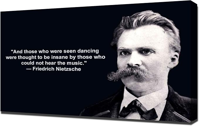 Nietzsche Art Quote / The difference is that evil is no longer a