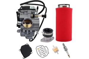 WHFZN Wolverine 350 Carburetor For Yamaha YFM350FX YFM350 FX 4X4 1996-2005 Replace # 4KB-14901-10-00 With Intake Manifold Boot