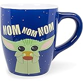 Silver Buffalo Star Wars The Mandalorian Child Nom Jumbo Curved Ceramic Mug, 25-Ounces, 1 Count (Pack of 1)