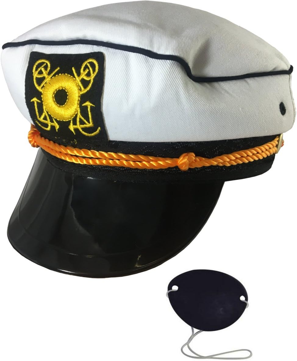 The Unfortunate Captain Shams Sailor Costume Accessory Bundle White
