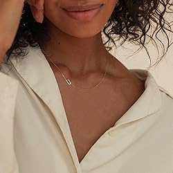 LuckFairy Cute Gold Initial Necklace for