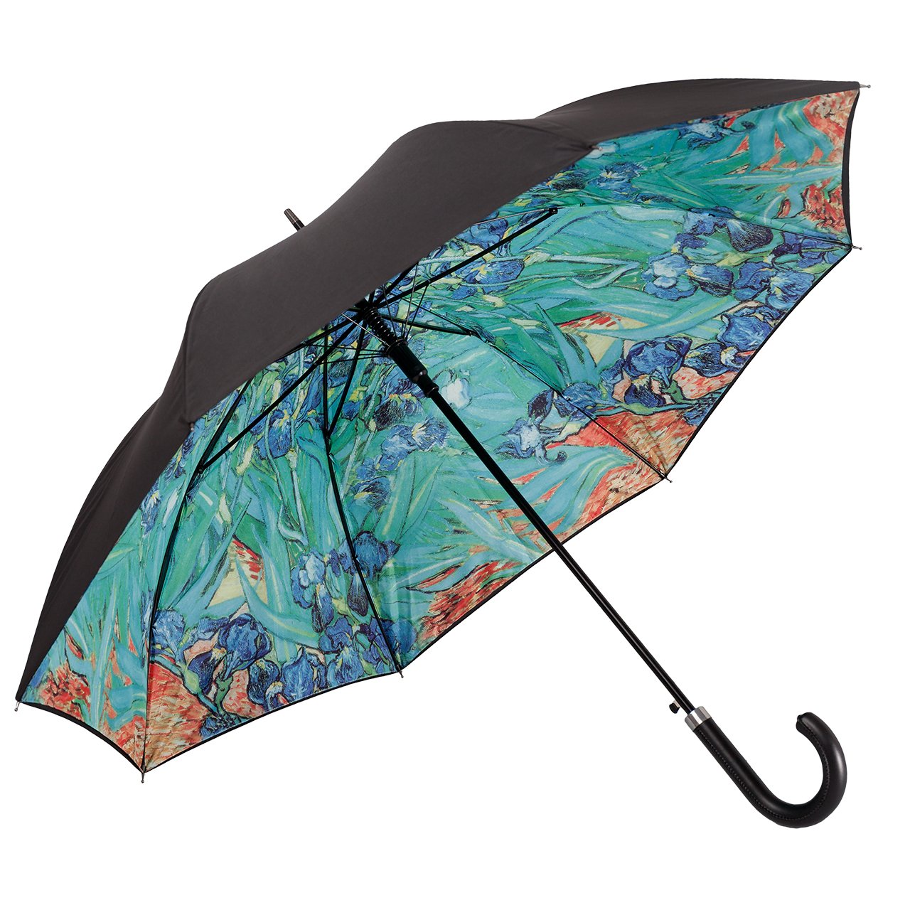 VON LILIENFELD Umbrella Automatic Women Double Layer Art Floral Motif Vincent Van Gogh: Irises