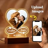 EDSG Personalised Acrylic Music Plaque Heart Photo Frame Gift view 5