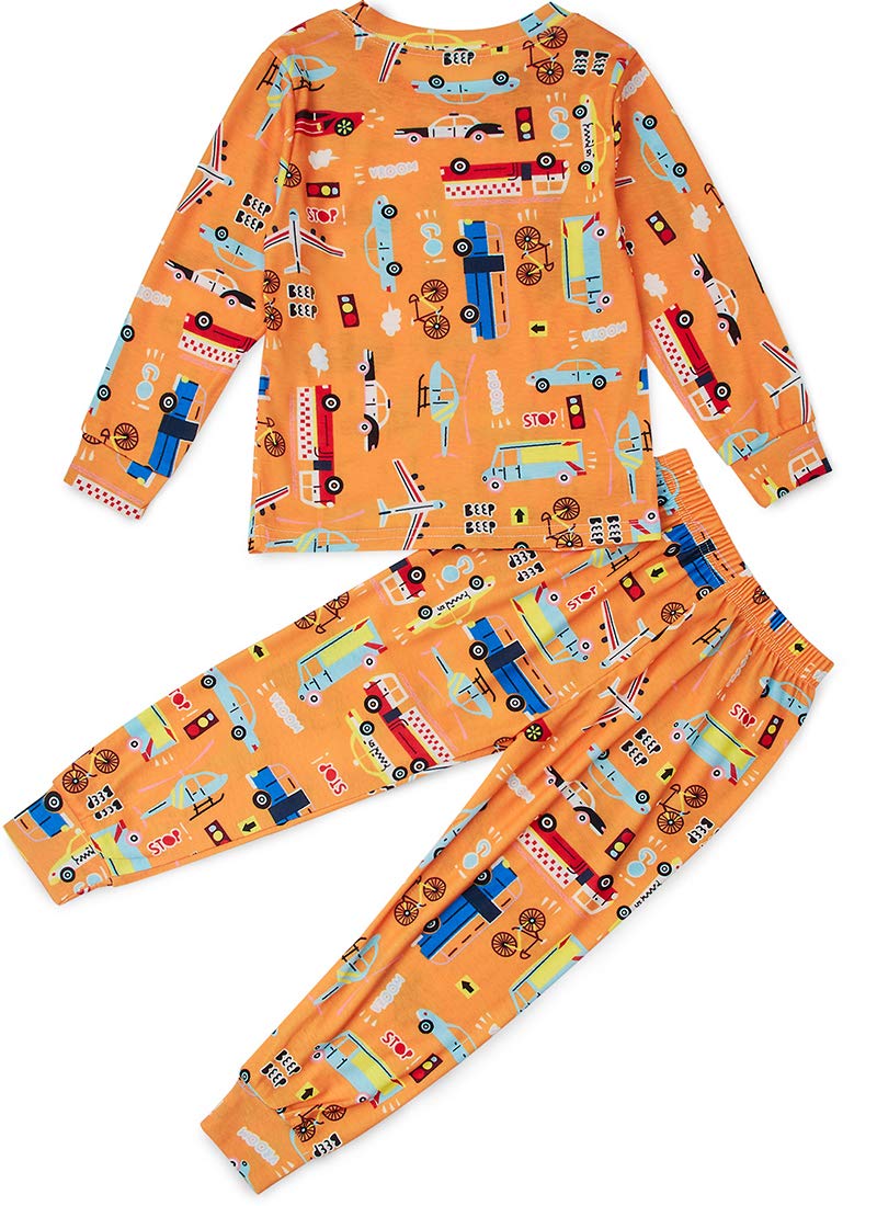 SchlafanzüGe Jungen Delphin Schlafanzug Bagger Langarm Zweiteilig Schlafanzug Halloween NachwäSche Set