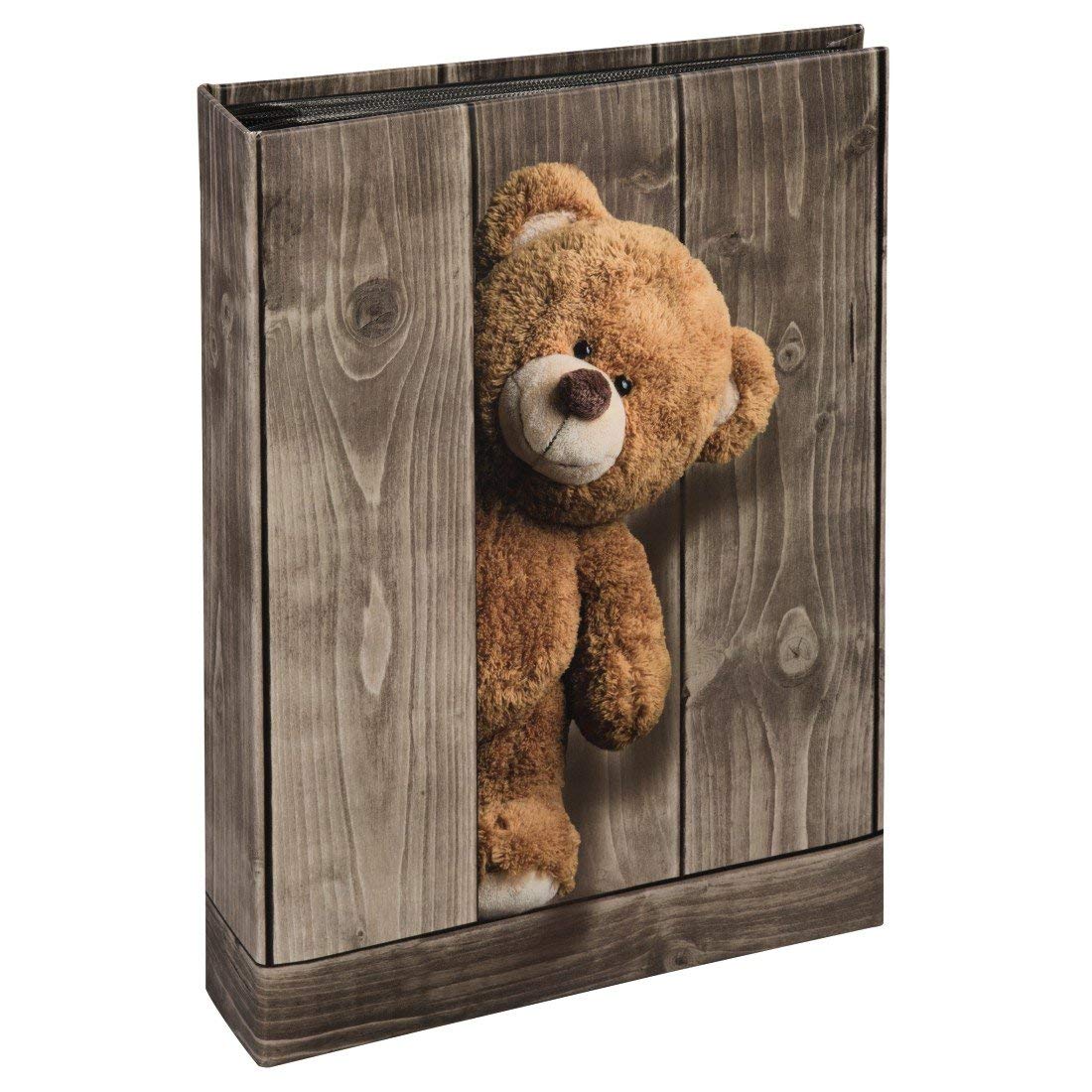 Hama "Batzi Teddy Bear Photo Album | For 200 Photos | 10x15cm Photo Format | Brown