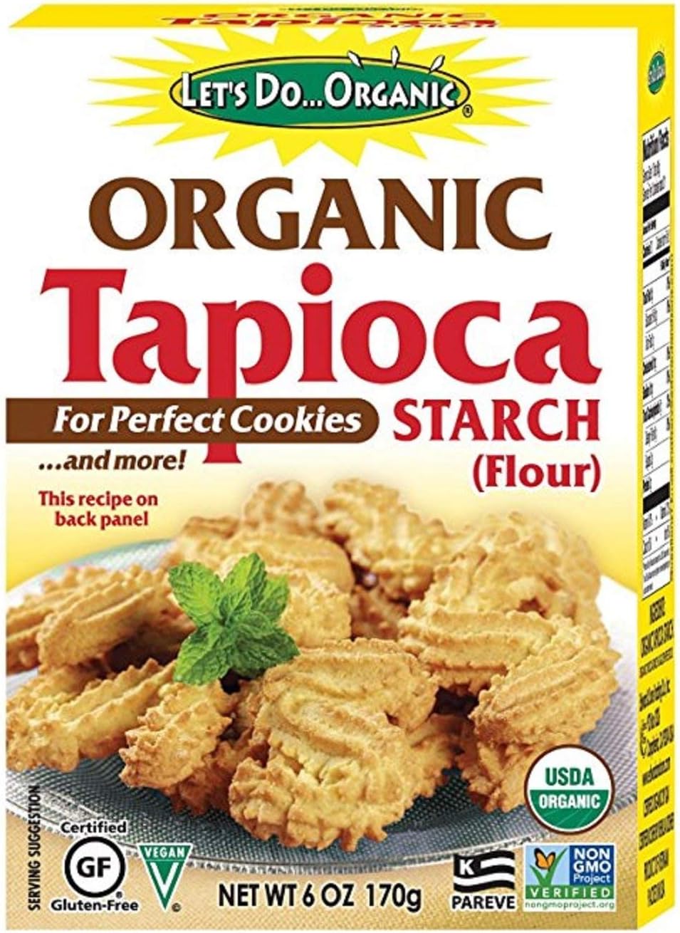 Let's Do...Organic Organic Tapioca Starch, 6-Ounce Boxes (Pack of 3)