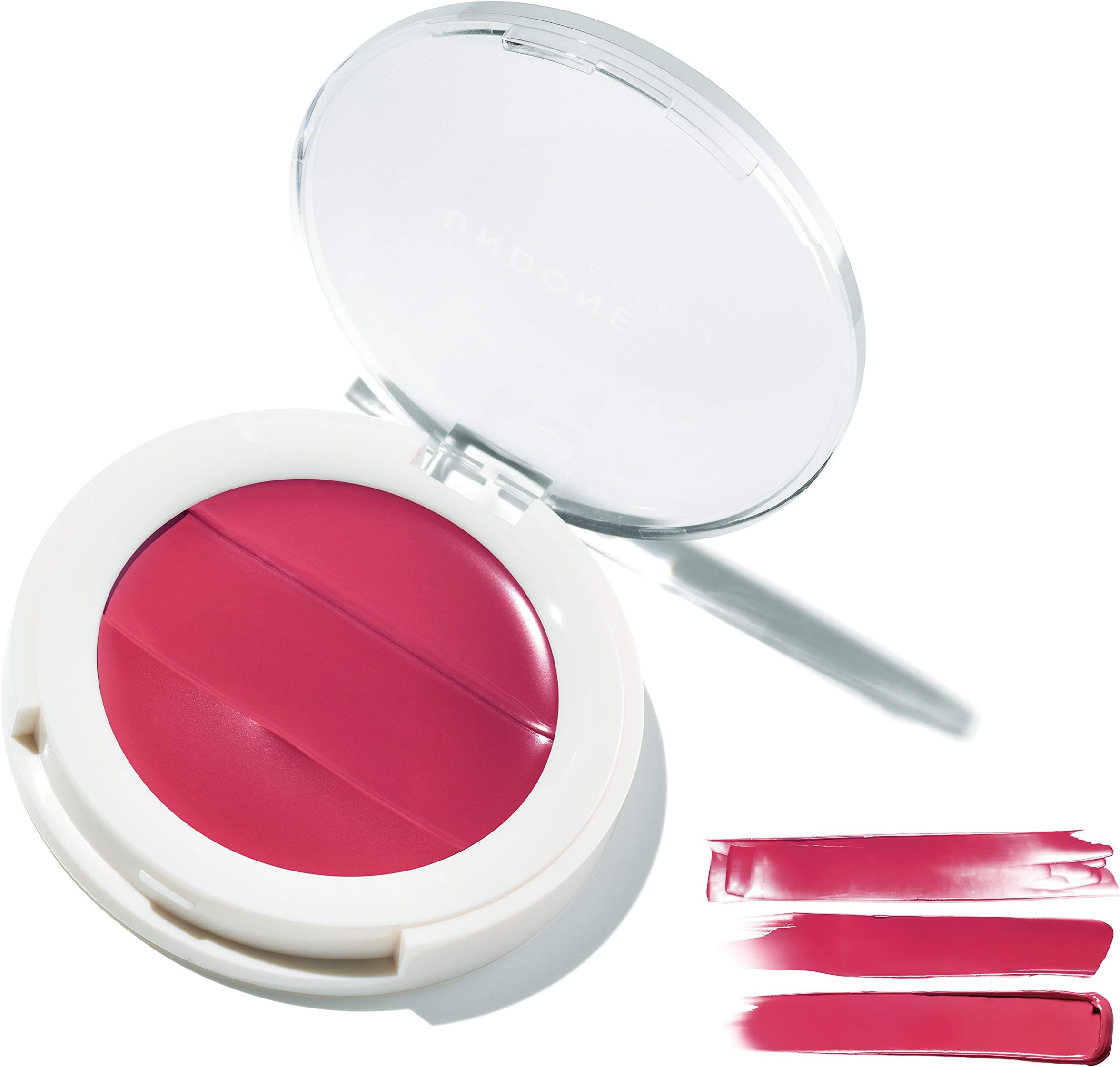 3-in-1 Lip + Cheek Cream. Coconut Extract for Radiant, Dewy, Natural Glow - UNDONE BEAUTY Lip to Cheek Palette. Blushing, Highlighting & Tinting. Sheer to Opaque Color. Vegan & Cruelty Free. BERRY