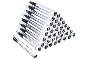 TUZAZO 80 Pieces Mascara Wand Tube Set 40 Diamond Empty Eyelash Brush Tubes Spoolies 40 Mascara Wand Lash Extension Brushes Applicators Makeup Tools (Black Lash Style)