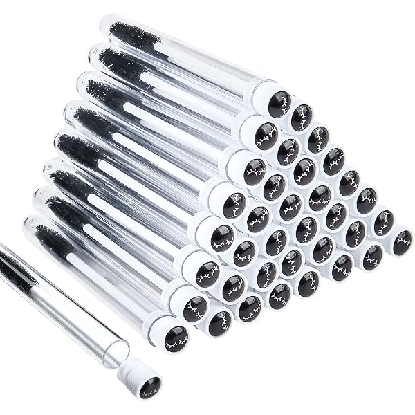 90 Stück Einweg-Mascara-Bürsten Set – 20 Leere Tuben, 70 Bürsten – Für Wimpernverlängerung, Make-up