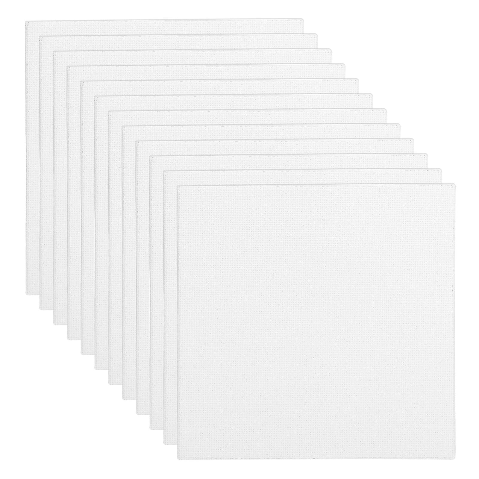 PATIKIL 4x4 Canvas Boards for Painting, 12Pack 100% Cotton Square Triple Primed Stretched Blank Canvas Panel for Acrylic, Oil, Tempera Paints, White