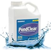 Airmax PondClear Liquid Bacteria Water Clarifier for Ponds &amp; Lakes, 1 Gal | Natural bacteria treatment helps clear water, remove nutrients and noxious odor, and is safe for fish, pets, and plants