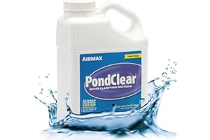 Airmax PondClear Liquid Bacteria for Lakes, Ponds & Water Garden Treatments, Natural Bio Clarifier & Cleaner for Crystal Clear Water, Remove Nutrients & Noxious Odor, Fish, Pet & Plant Safe, 1 Gallon