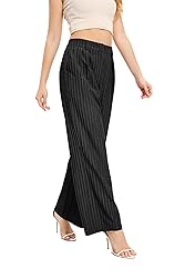 FUNYYZO Women's Wide Leg Pants High Elastic Waisted