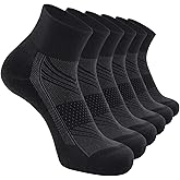 YUOYHAHA 3-6 Pack Men's Ankle Socks with Cushion, Sport Athletic Running Socks