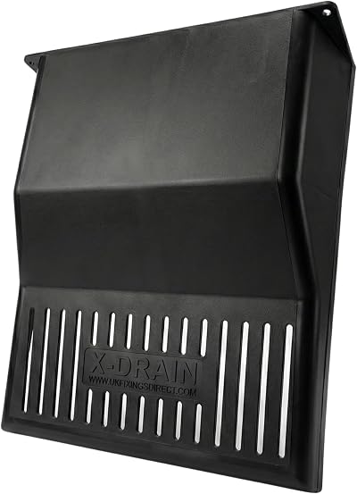 FIXINGS DIRECT XDrain Black Plastic Drain Cover 30x30x9cm Cut-To-Fit (2 Pack)