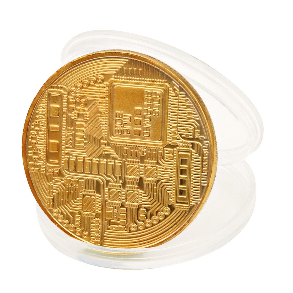 Huhu833 Gold Silver Plated Bitcoin Coin Collection Gift Btc Coin |  Desertcart Seychelles