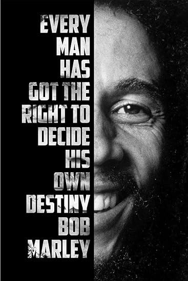 Every Man Has The Right To Decide His Own Destiny Bob Marley Quotography Series Of Posters By Alterego Amazon In Home Kitchen every man has the right to decide his