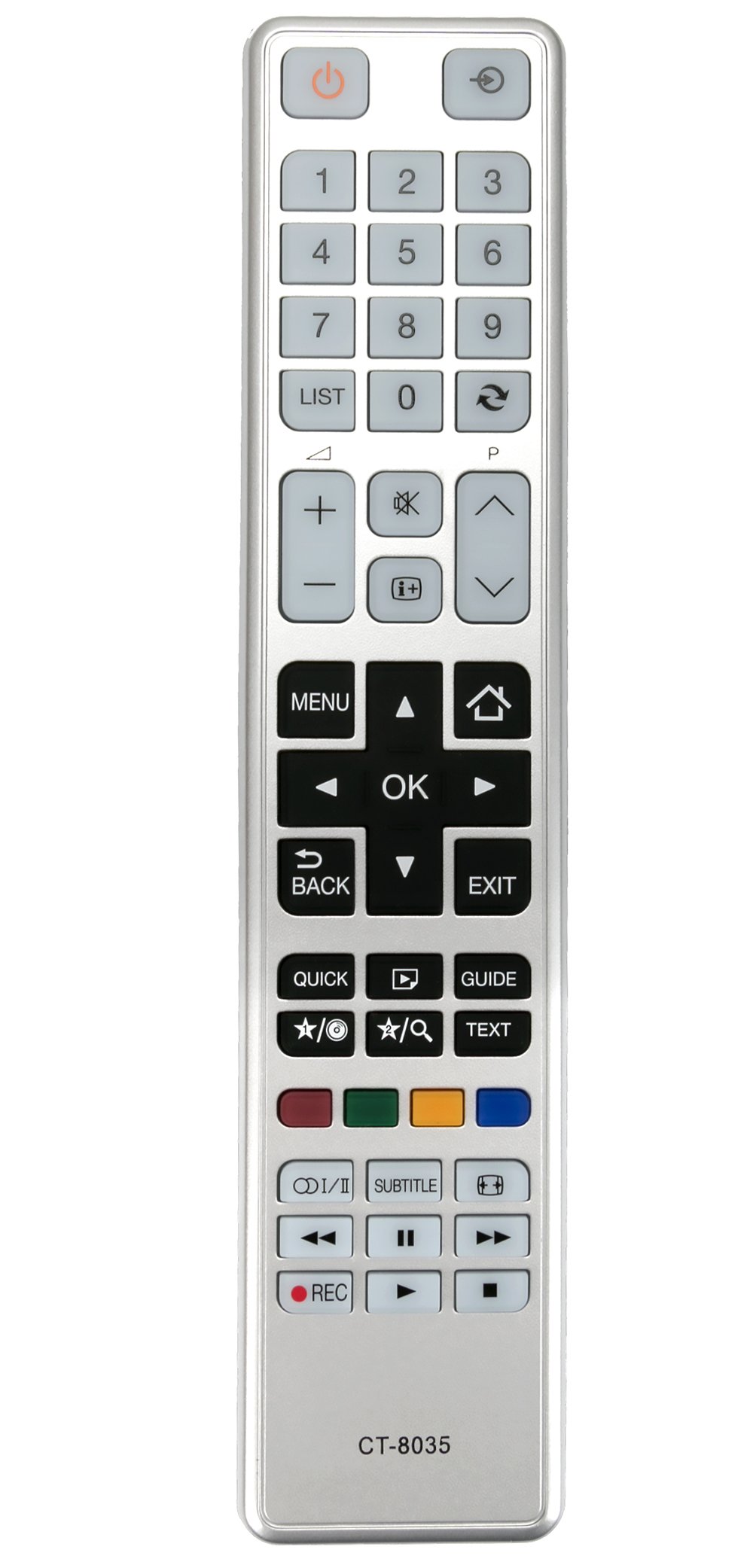 ALLIMITY CT-8035 CT8035 Remote Control Replace for TOSHIBA CT-8040 CT-8041 CT-8054 40L3433DG 40L3443DG 40L3451DG 40L3453DG 40L3454DB 40L3455DB 48L3433DB 48L3443DG 75037328 48L3433 48L3433DB 48L3433DG
