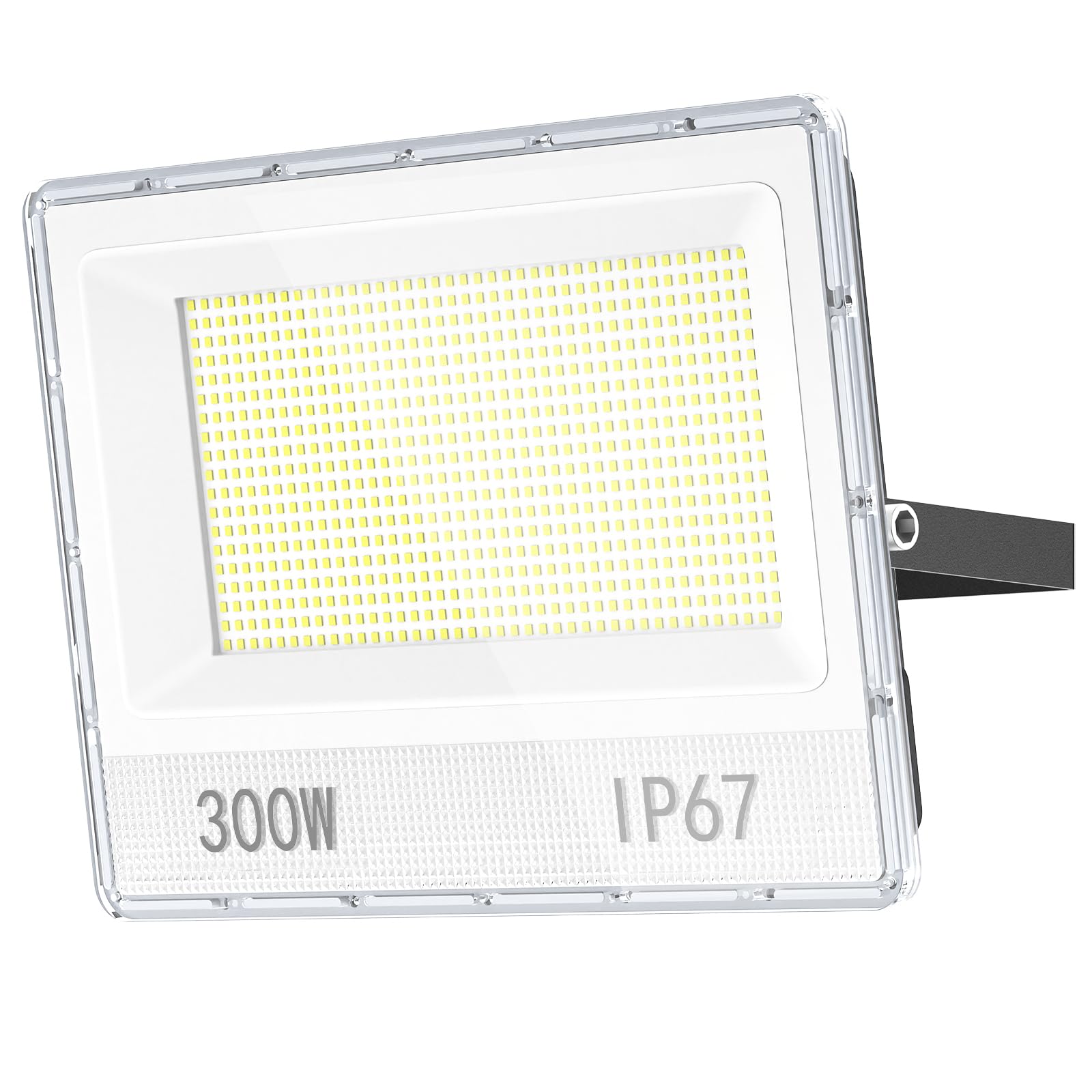 YIQIBRO Flood Lights Outdoor 300W 30000LM, LED Floodlight 6500K Cool White, IP67 Waterproof Outdoor LED Security Lighting for Garage, Garden, Yard, Stadium