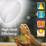 DERNORD 100W Reptile Heat Lamp E27 Build Pack 2 Daylight Bulbs Vivarium view 3