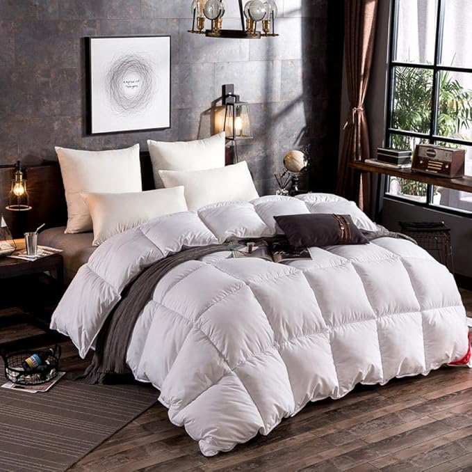 Hahaemall Winter Duvet King Size All Season Duvet Luxurious Goose Duvet