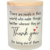 OASSIE Galentines Thank You Gifts for Women - Vanilla Lavender Candle 10 Oz - Inspirational Birthday Valentines Day Gifts for Friend Women Coworkers Teachers Nurses Boss Employees, Appreciation Gift