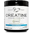 Muscle Feast Creapure Creatine Monohydrate Powder, Vegan Keto Friendly Gluten-Free Easy to Mix, Muscle Recovery Supplement and Best Creatine for Muscle Growth, Natural Blue Raspberry, 300g