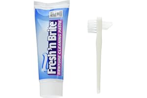 STIM-U-DENT Fresh 'n Brite Denture Cleaning Paste, 3.8 Ounce (Pack of 2)