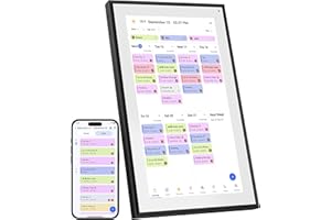 BQQJDD 15.6 Inch Digital Calendar&Chore Chart, 1920 * 1080P Full HD Touchscreen Interactive Display Smart Family Planner, Wall and Desk Mountable, Gifts for Women Men, Christmas Gifts for Dad Mom