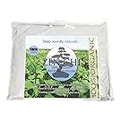 Buckwheat Pillow- Organic Twin Size (20"X26") w Natural Cooling Technology- All Cotton Cover w Organic Buckwheat Hulls
