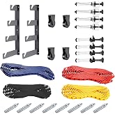 NEEWER Photography 4 Roller Wall Mounting Manual Background Support System with 2 x Four Fold Hook, 8 x Expand Bar, 4 x Chain, Load Capacity per Roller: 22lb/10kg