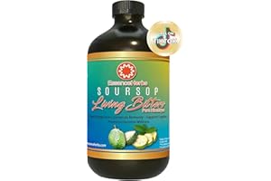 Essence Herbs Soursop Bitters Liquid for Immune Support & Gut Health with Soursop Leaves, Moringa, Black Seed, Neem Tree & Mo