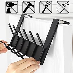 Dseap Over The Door Hook Hanger - 6 Hooks Over Door