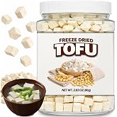 2.83 oz Instant 1 cm Freeze-Dried Tofu Cubes for Ramen &amp; Miso Soup | Bite-Sized Plant-Based Tofu with High Protein and Low Sugar Rehydrates Quickly for Salads, Camping Meals and Easy Meal Prep