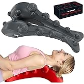 GPSHLUEP Trapezius Trigger Point Massager, Occipital Release Tool, Cervipoint Trigger Point Massager Silicone, Relieve Pain in The Diamond Shaped Muscles of The Neck and Upper Back (Gray)