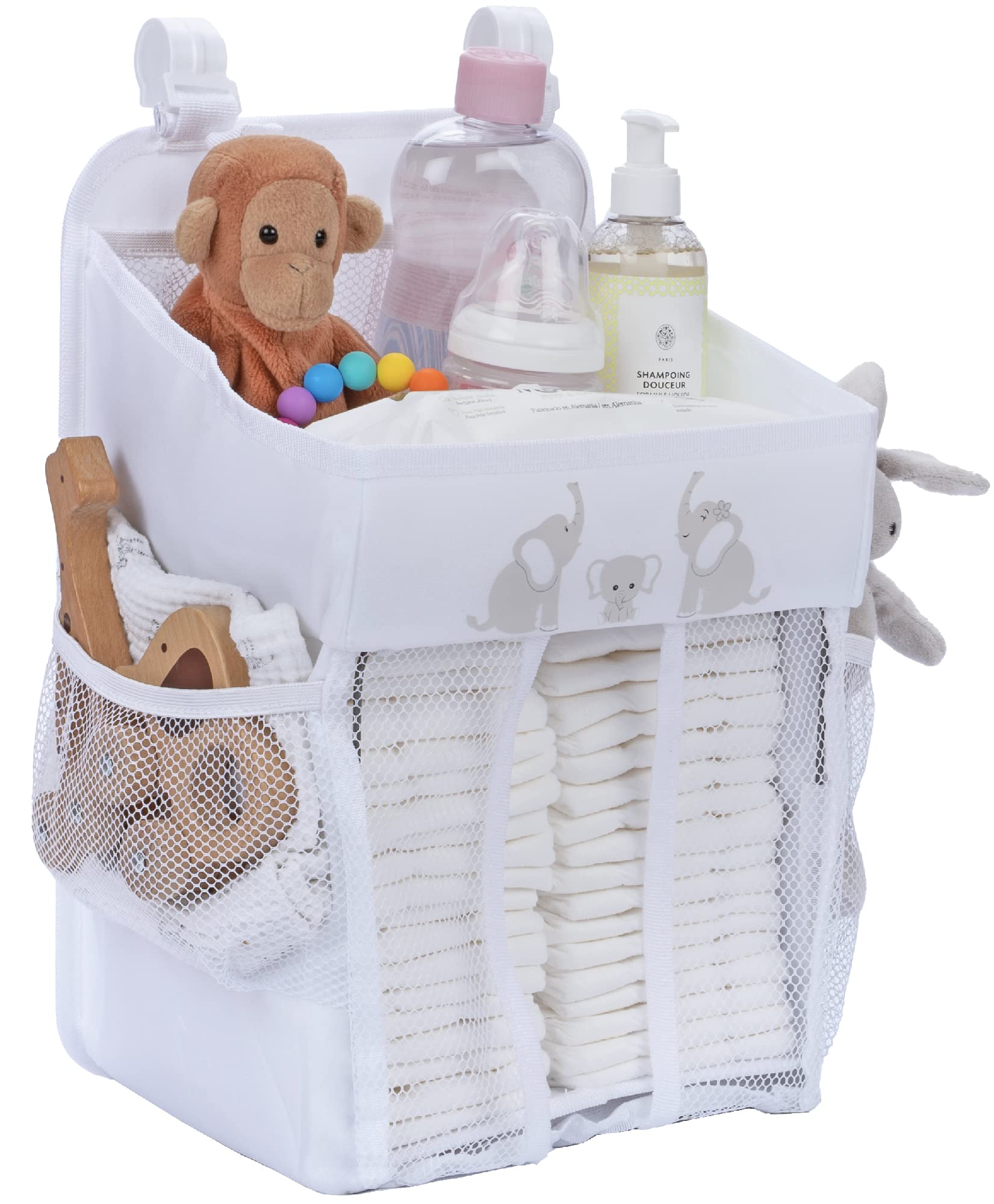 Cradle Star Hanging Nappy Caddy Organiser - Nursery Storage & Baby Accessories - Perfect - 43 x 23 x 23 cm