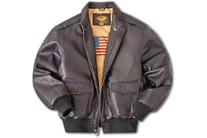 Landing Leathers Men Air Force A2 Leather Bomber Jacket (Also available in Big & Tall)