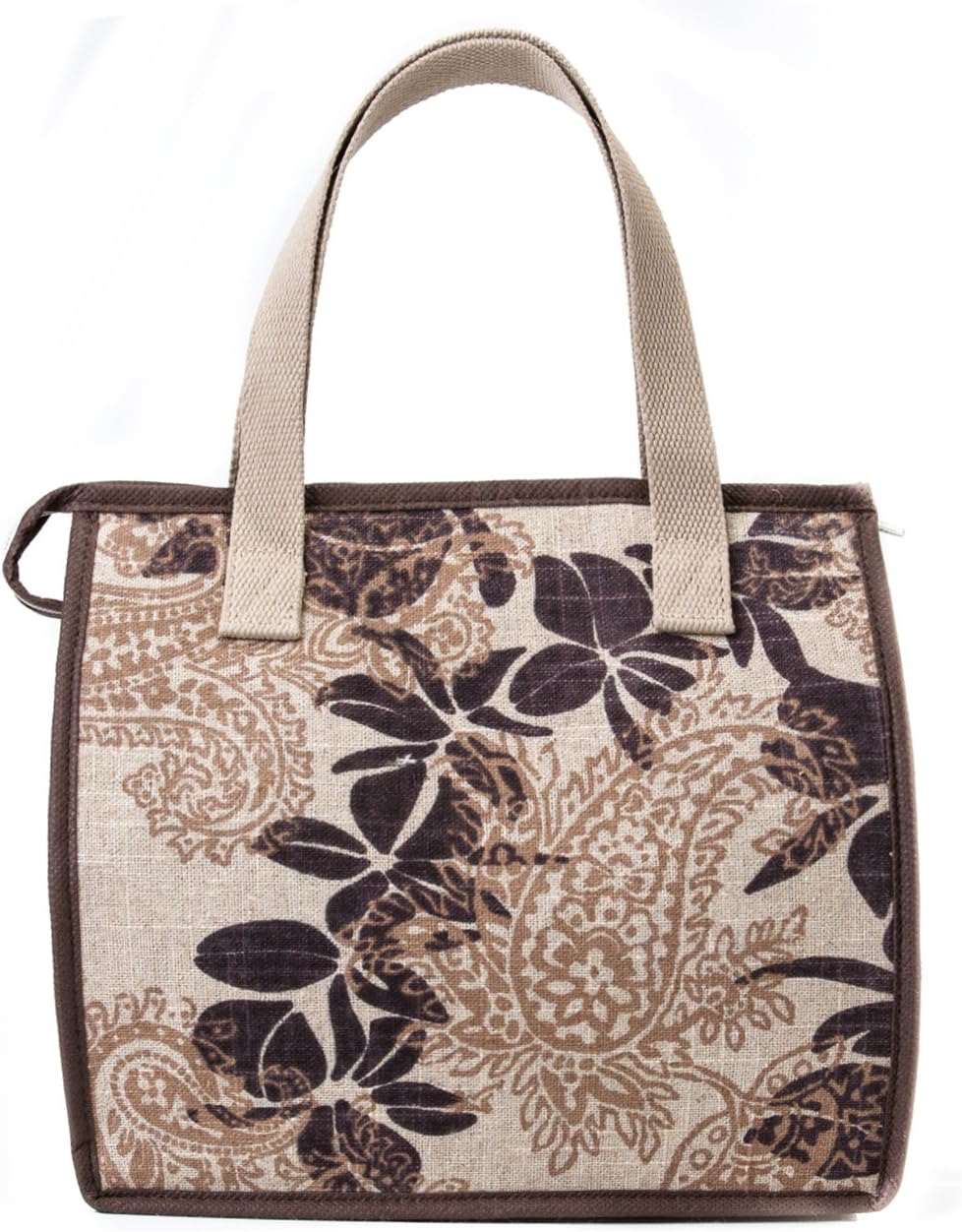 Artecobags Original Insulated Jute Cotton Lunch Tote Bag - Bali