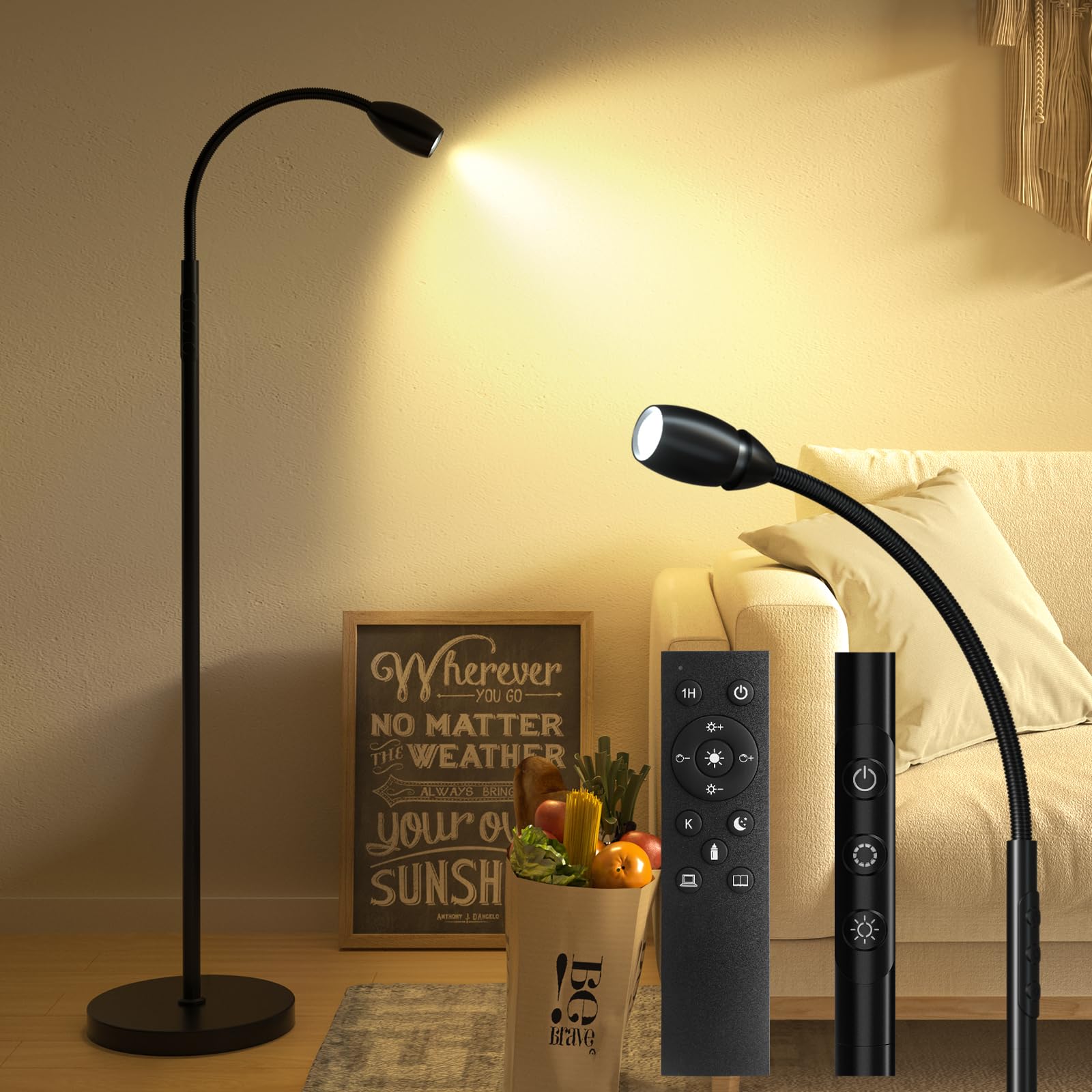 Buy CALANDIS Clip On Led Desk Lamp Flexible Arm Eye-Caring Energy - View #7