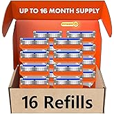 16 Count Razor Blade Shaving Razor Blade Refills for Fusion 5, a More Comfortable Shave for Men, Orange New Version