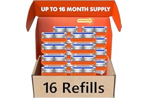 LATEFV 16 Count Razor Blade Shaving Razor Blade Refills for Fusion 5, a More Comfortable Shave for Men, Orange New Version