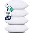 Utopia Bedding Throw Pillows (Set of 4, White), 20 x 20 Inches Pillows for Sofa, Bed and Couch Decorative Stuffer Pillow