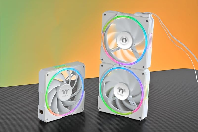 TS120 EX RGB Ventilateur avec Capteur de Température Intégré MagForce 2.0 3-Pack Blanc