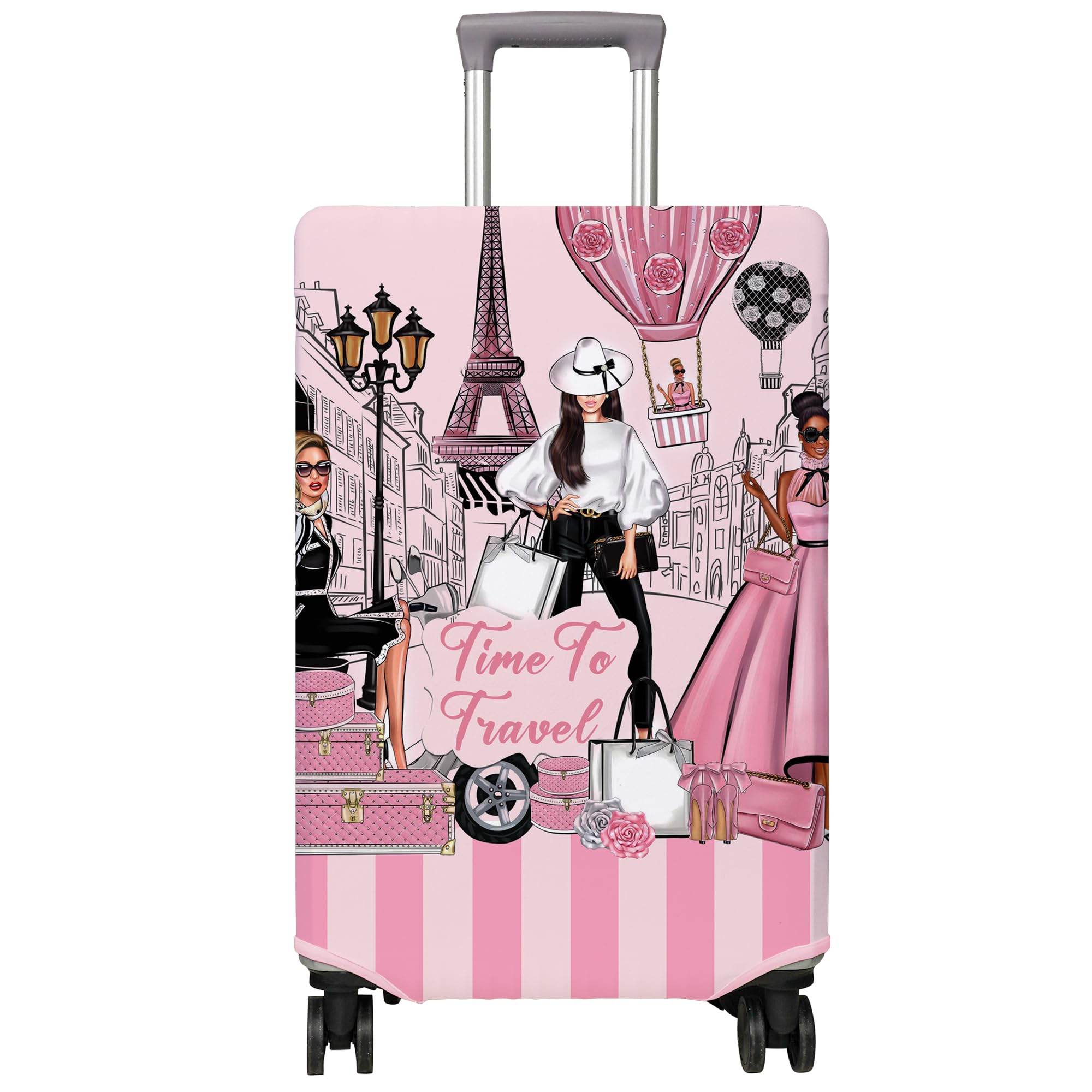 Photo 1 of ***FACTORY SEALED***PtRug Travel Luggage Cover Suitcase Protector Fits 18-32 Inch Wheel Covers PatternedTravel Related Items Flower Luggage Protector Elastic M