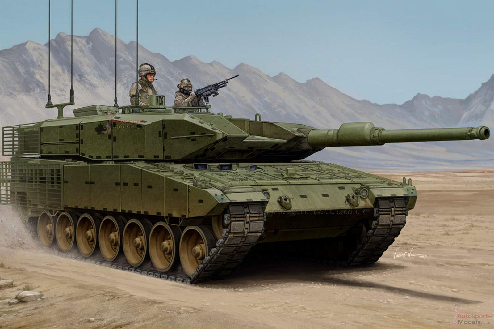 Canada Leopard 2A4M CAN 1/35 tank Hobbyboss model kit 83867