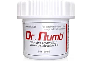 Dr. Numb Tattoo Numbing Cream - 2oz || 5% Lidocaine Topical Anesthetic Cream - Maximum Strength with Vitamin E for Pain Relie
