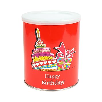 ExtraPapeterie Geschenkdose Happy Birthday zum Selbstbefüllen, mit Klarsichtbox - YES - YOU - CAN!